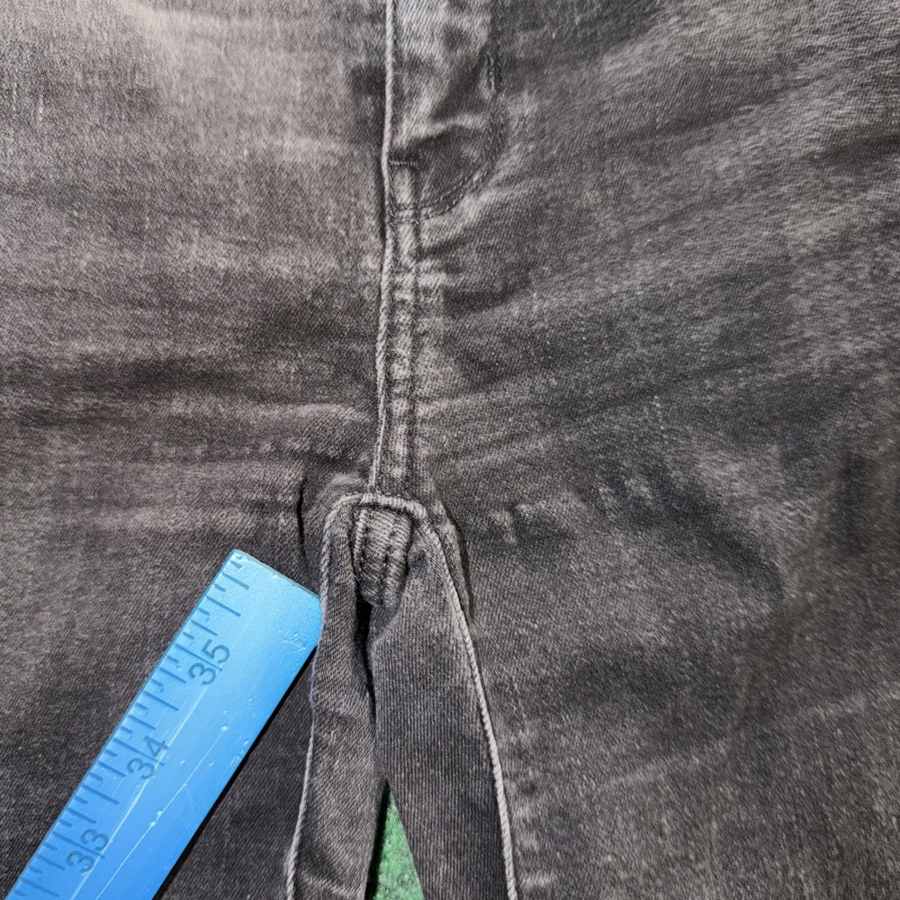 American Eagle High Rise Jegging Jeans Women's Size 2 Black Distressed Jeans - Picture 4 of 9